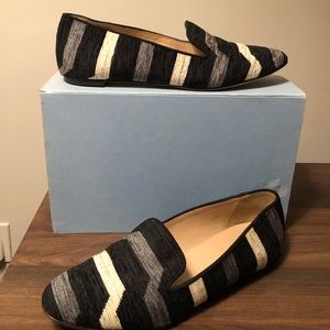 J. Crew knit Italian loafers flats 9.5